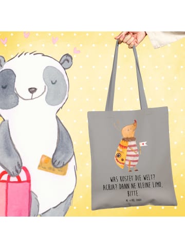 Mr. & Mrs. Panda Tasche Nachtfalter Fähnchen mit Spruch in Light Grey