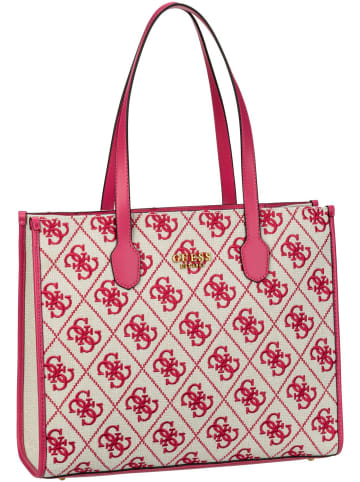 Guess Shopper Silvana Girlfriend Tote SE in Magenta Logo