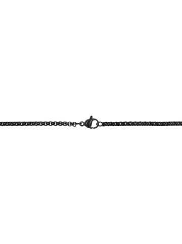 Adeliás Unisex Anhänger aus Edelstahl in schwarz