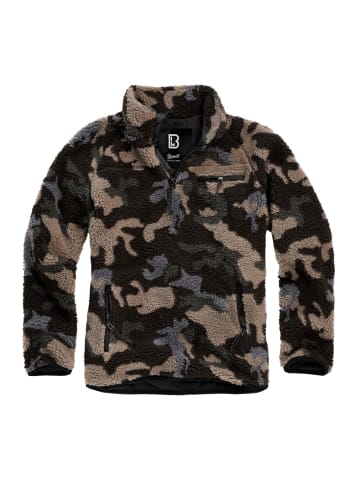 Brandit Zip-Kapuzenpullover in darkcamo