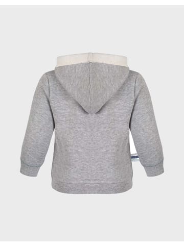 OrganicEra Baby Kapuzen-Sweatjacke in Grey Melange