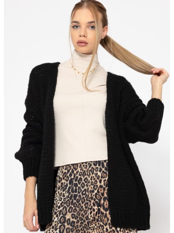 SASSYCLASSY Oversize Cardigan in Schwarz