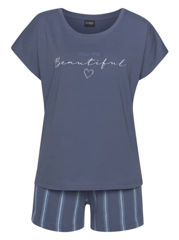 VIVANCE DREAMS Shorty in blau-gestreift