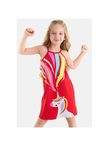 Denokids Kleid Unicorn Love in rot