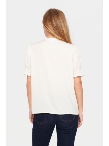 SAINT TROPEZ Langarm - Hemd NunniSZ Gerade Passform in Ice