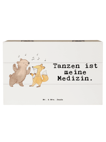 Mr. & Mrs. Panda Box Hase Tanzen mit Spruch in Weiß