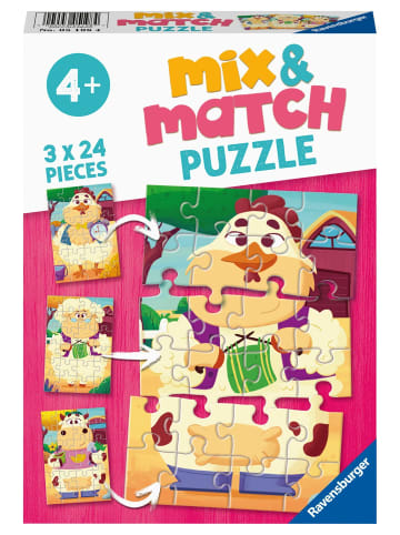 Ravensburger Ravensburger Mix & Match Puzzle 05198 - Meine Bauernhoffreunde - 3x24 Teile...