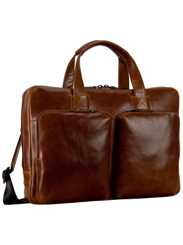 Leonhard Heyden Porto Aktentasche Leder 38 cm braun