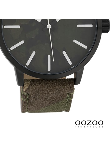 Oozoo Armbanduhr Oozoo Timepieces grün, braun groß (ca. 45mm)