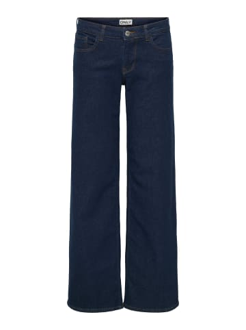 ONLY Jeans mit weitem Bein in Dark Blue Denim