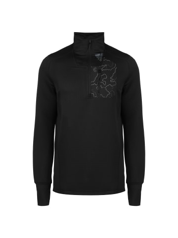 adidas Performance Longsleeve COLD.RDY X-CITY 1/4 ZIP in schwarz / silber