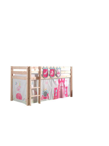 58 aufm Kessel KINDERBETT Karolina 210x114x106 Massivholz Natur Textilset Princess 3