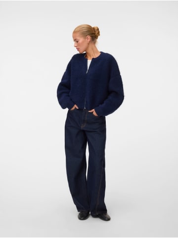 Vero Moda Bomberjacke mit O-Neck-Ausschnitt in Navy Blazer