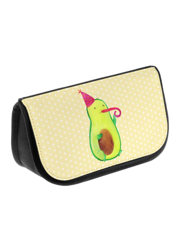 Mr. & Mrs. Panda Kosmetiktasche Avocado Feier ohne Spruch in Gelb Pastell