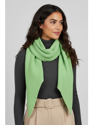 Faera Weicher Strickschal mit dezenter Struktur in Grün