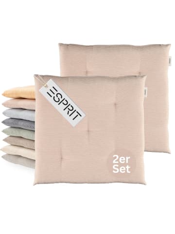 ESPRIT Sitzkissen NEEDLESTRIPE in Rose