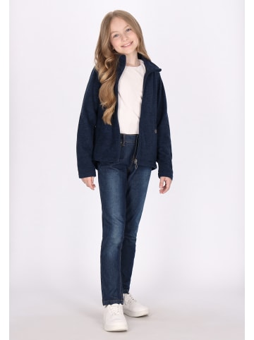 DreiMaster Maritim Mädchen (Kids) Fleecejacke in Marine Melange