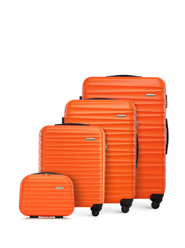 Wittchen 4tlg. Koffer Set GROOVE Line Collection in Orange