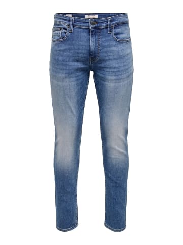 ONLY & SONS Slim Fit Jeans in Medium Blue Denim