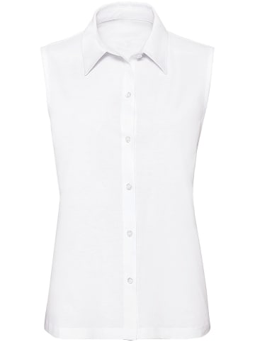 Sieh an! Jersey-Bluse in weiß