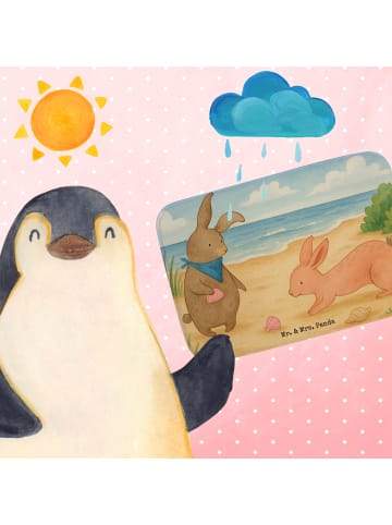 Mr. & Mrs. Panda fußmatte bad Hasen Muschel Design ohne Spruch in Weiß