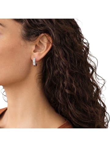 Noelani Creolen Edelstahl, IP silber in Silber