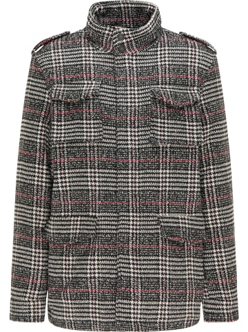 MO Herren Glencheck-Jacke in Schwarz Weiss