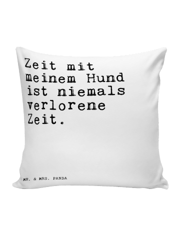 Mr. & Mrs. Panda Sofa Kissen Zeit mit meinem Hund... mit Spruch in Weiß
