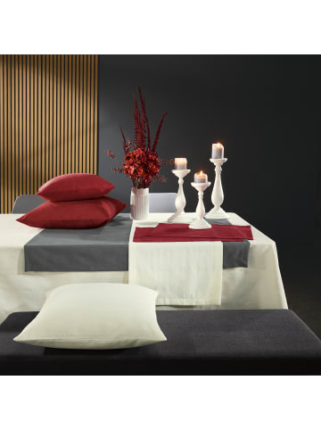 REDBEST Jacquard, Baumwollmischung Mitteldecke Snowflake in anthrazit