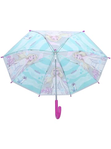 Disney Disney Frozen II Schirm Ø 71 cm – Bunter Regenschirm für Kinder in Blau