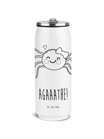Mr. & Mrs. Panda Getränkedosen Trinkflasche Spinne Agathe Freude... in Weiß