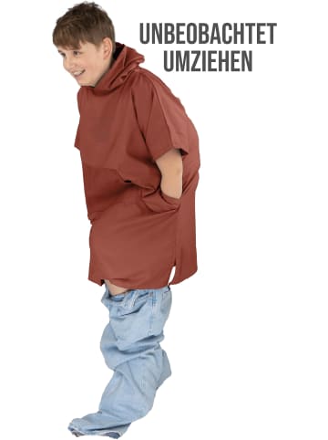 normani Kinder Mikrofaser Badeponcho Luquillo in Rot