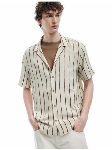 KOTON SHIRTS SS in Braun Gestreift