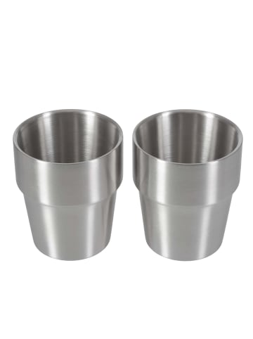 GRÄWE Thermobecher Set, 2-teilig in silber