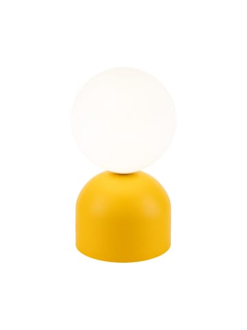 Licht-Erlebnisse Tischlampe Ø 12 x (H)21 cm in Gelb Weiß