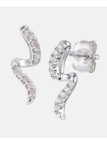 Diamant L'éternel Ohrringe aus 375 Weißgold mit Diamant