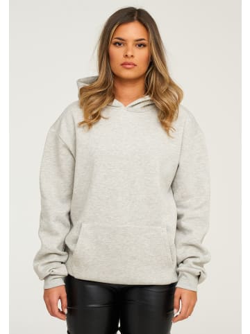 behype Kapuzenpullover - BHPERTH Basic Oversize Einfarbig in Grey Melange