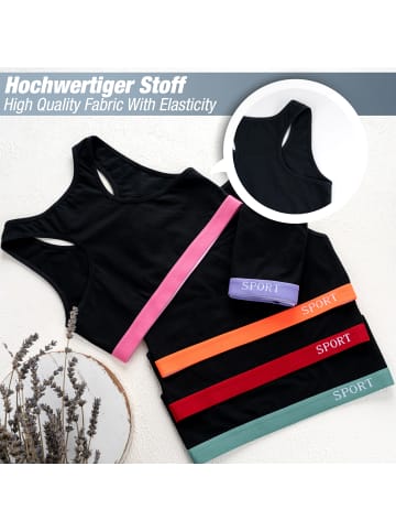 LOREZA 5er Set Bustier - Sport - Bunt