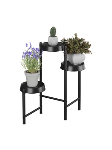 relaxdays Pflanzenständer in Weiß - (B)55 x(H)61 x (T)30 cm