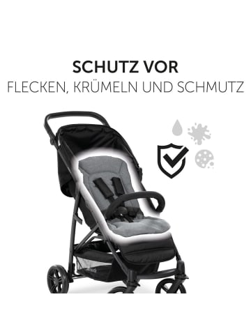 Hauck Komfort Sitzauflage für Buggy und Kinderwagen in grau