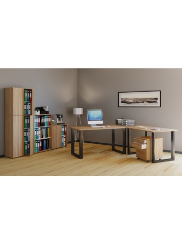 ebuy24 Schreibtisch Lona Schwarz 160 x 50 cm