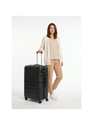 Wenger Amplar Evo 4 Rollen Trolley L 75 cm mit Dehnfalte black