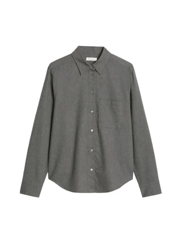 Marc O'Polo Flanellbluse regular in rocky grey melange