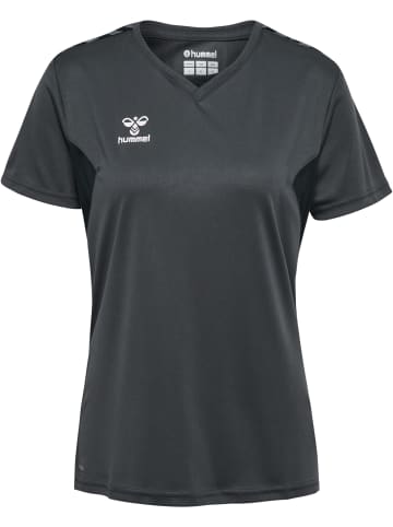 Hummel Hummel T-Shirt Hmlauthentic Multisport Damen Atmungsaktiv Feuchtigkeitsabsorbierenden in ASPHALT