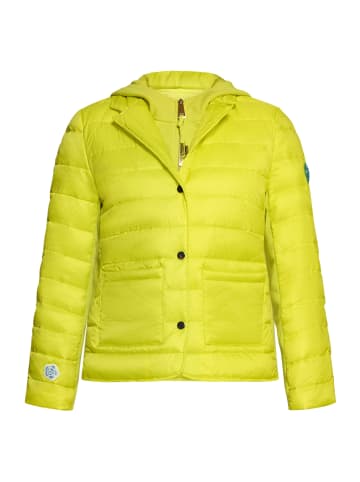 CARTOON Steppjacke mit abnehmbarer Kapuze in Neon Yellow