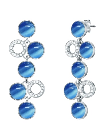 Lulu & Jane Ohrhänger Metall-Legierung verziert mit Kristallen von Swarovski® in silber