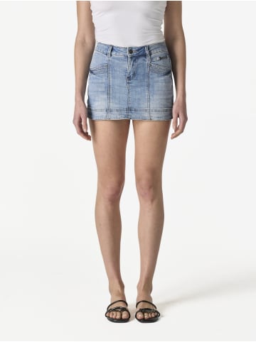 KOROSHI Kurze Jeans, Hosenrock kurz in blau