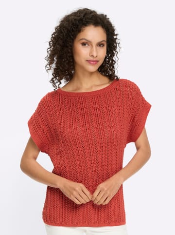 Heine Ajourpullover in terra