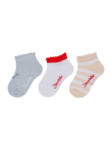 Sterntaler Sneaker Socken 3er-Pack Wal in bleu