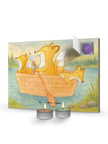 Mr. & Mrs. Panda Adventskalender Fuchs Kanufahren Design ohne Sp... in Weiß